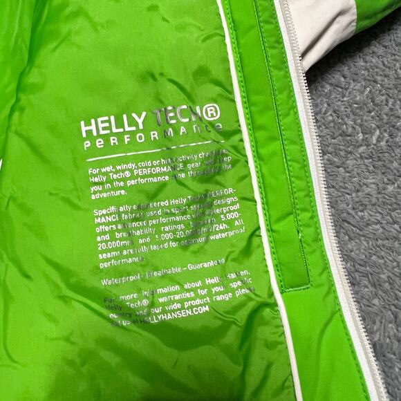 Helly Hansen Coat Womens Small Ski Jacket Lime Green RECCO Insulated Stretch - Picture 12 of 14